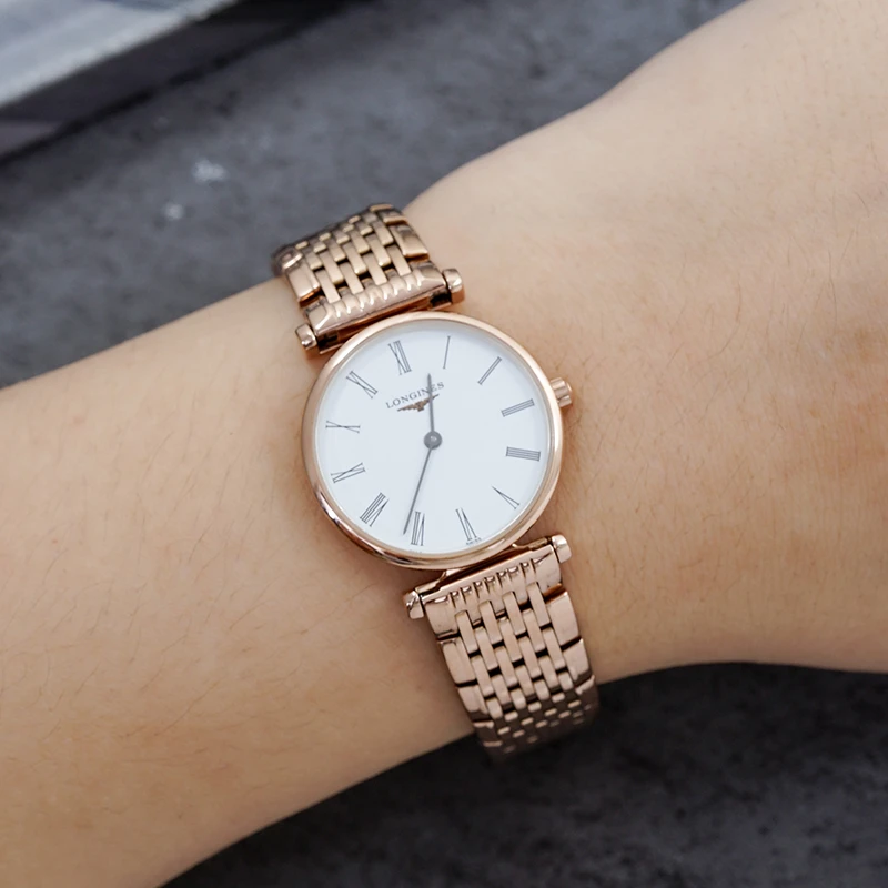 95新 Longines/浪琴 希希说表/嘉岚间镀金石英女表L4.209.1.91.8