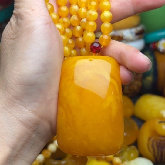 未镶嵌琥珀手链蜜蜡