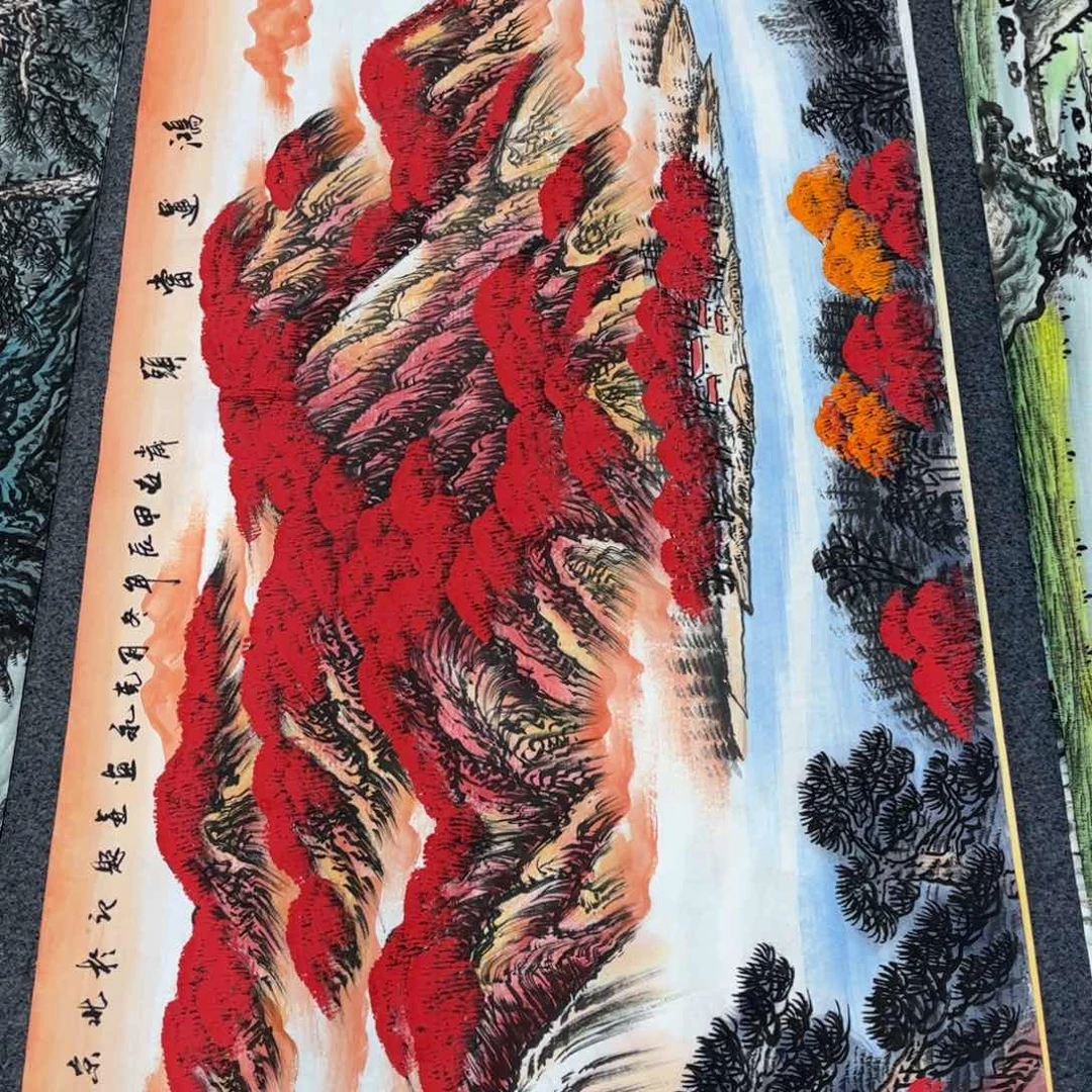 国画山水作品手绘