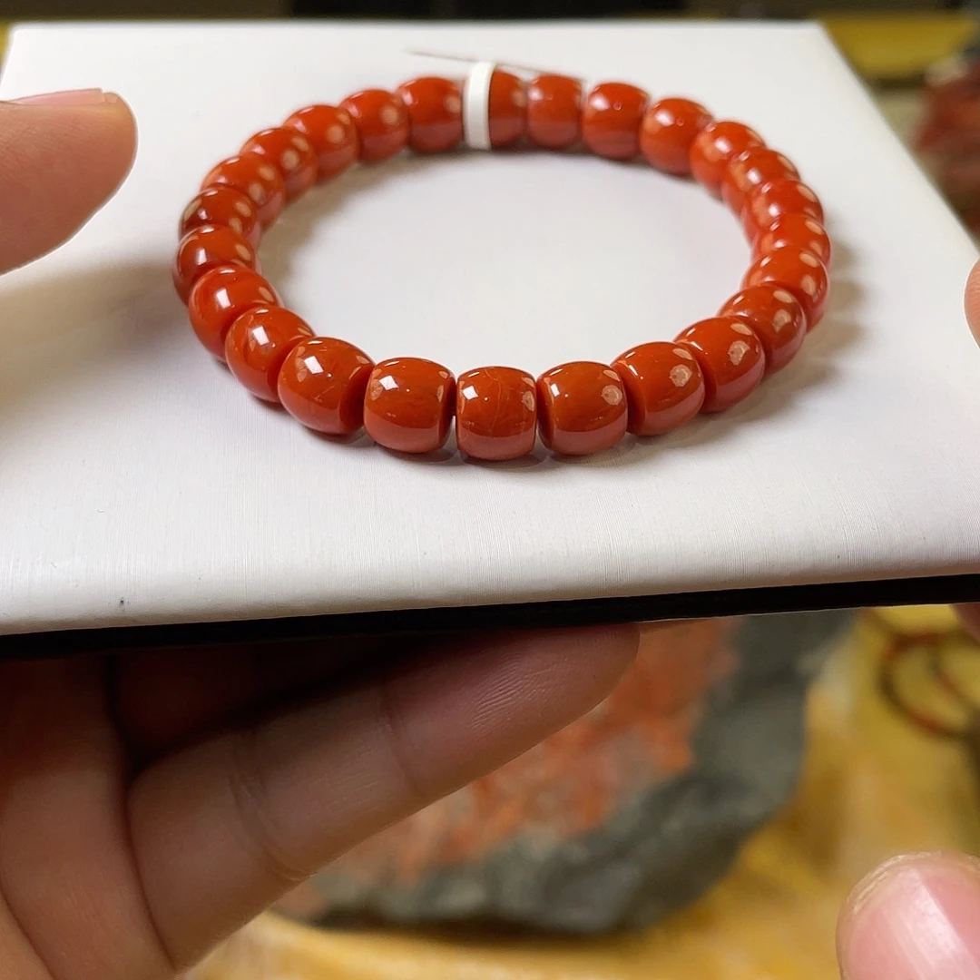 南红玛瑙未镶嵌手链9mm