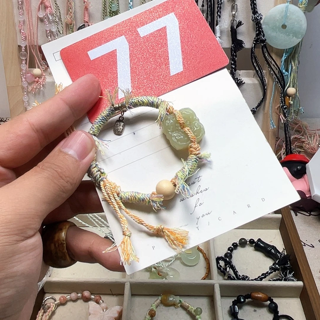 蛇纹石玉合金颈饰