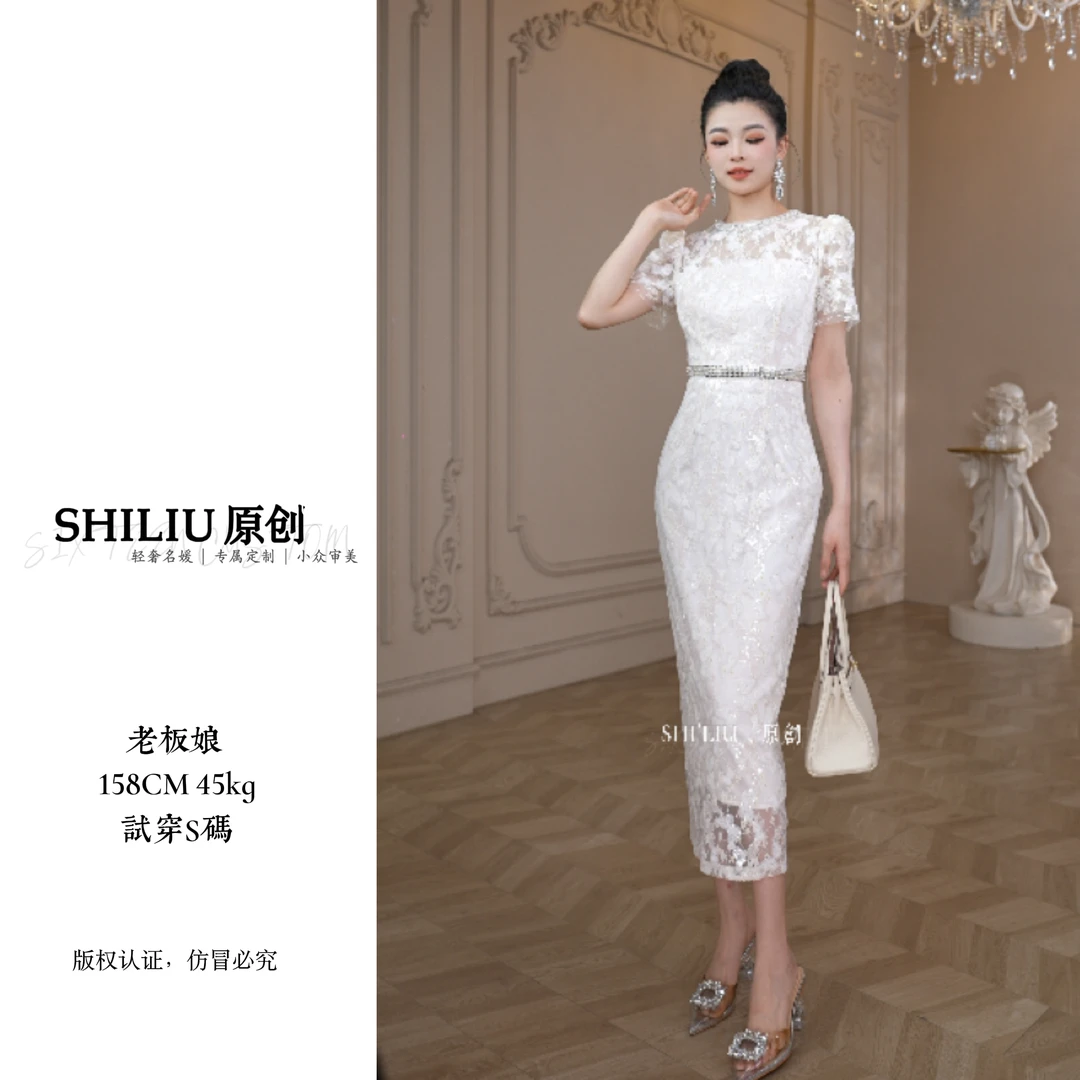 【十六原创】修身时尚女装连衣裙显瘦百搭夏季61238