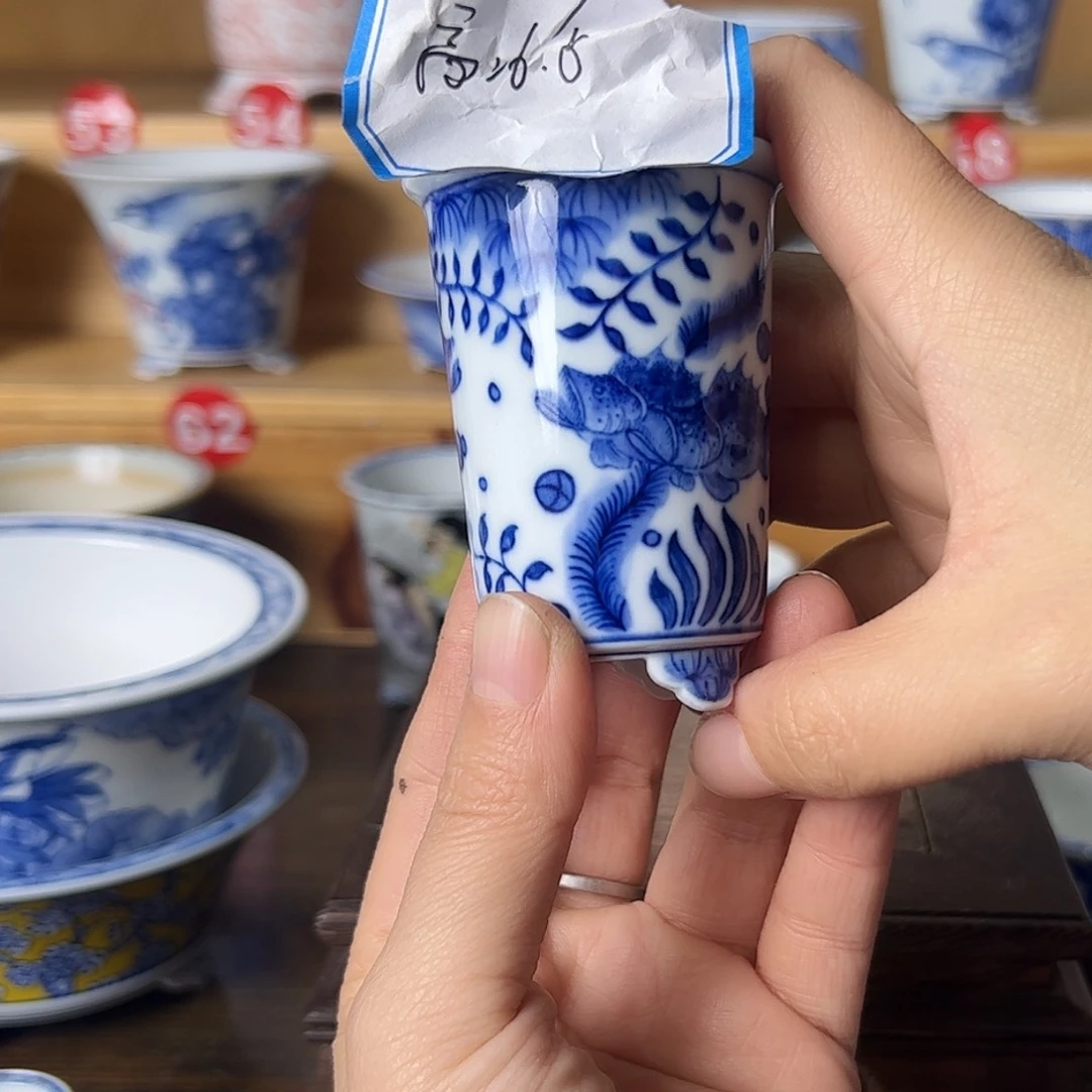 墨奈手绘陶瓷花盆