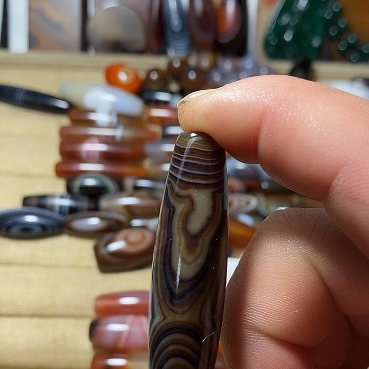 玛瑙/玉髓合金颈饰