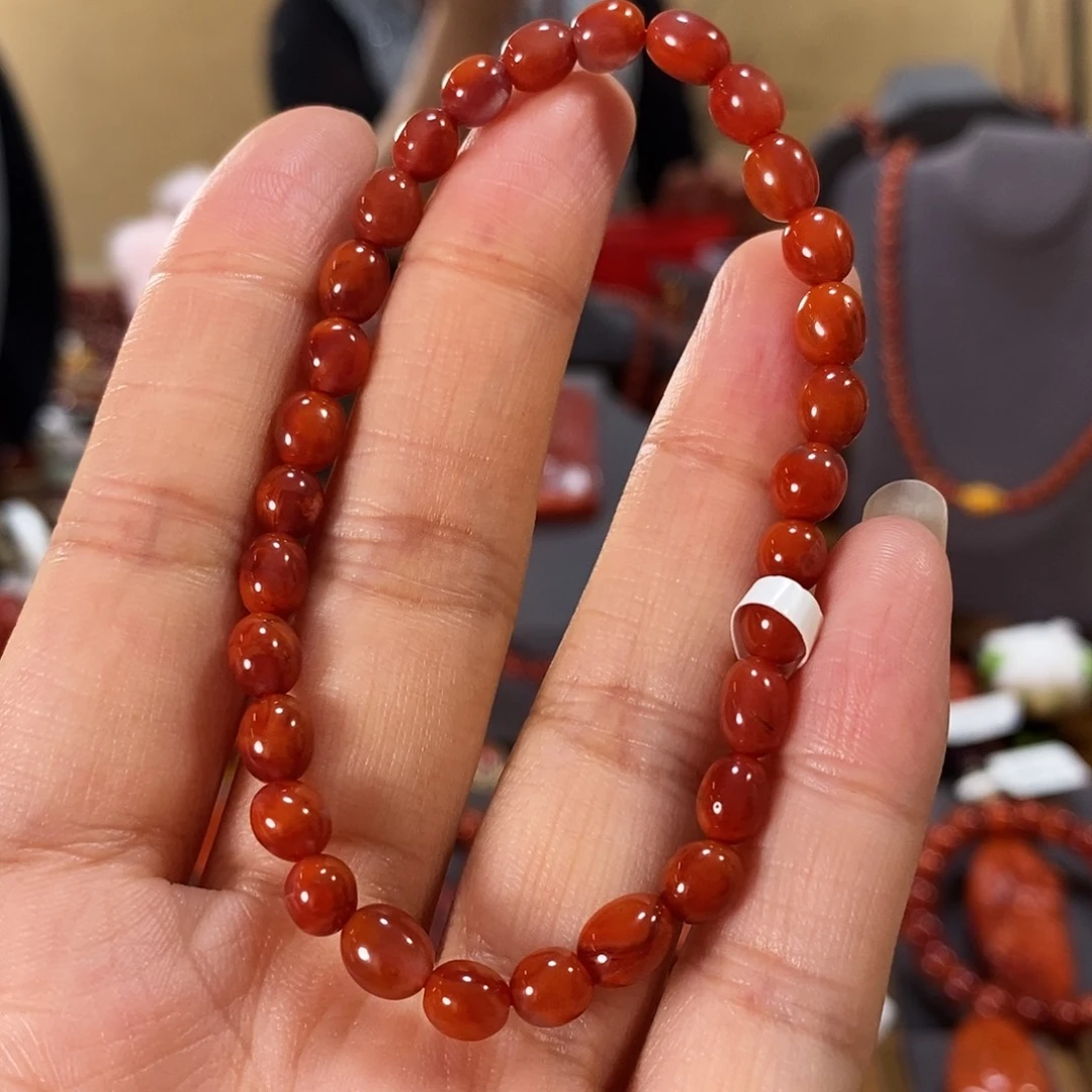 未镶嵌单圈5mm南红玛瑙