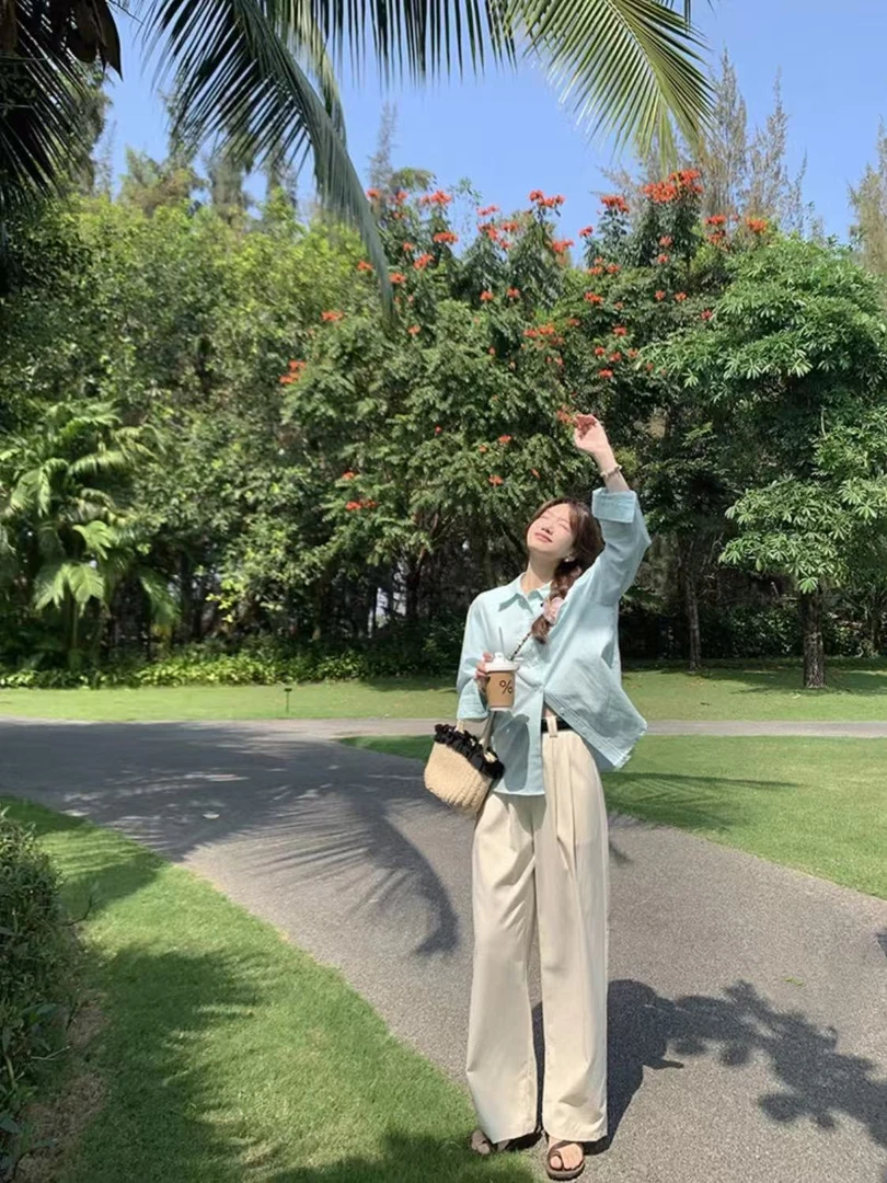 【NO退NO换】韩系减龄吊带+衬衣16669