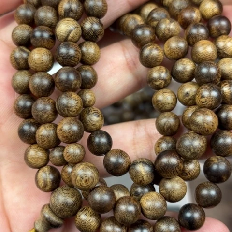 手串沉香丁*哥越南芽庄黄棋楠虎纹瘤疤