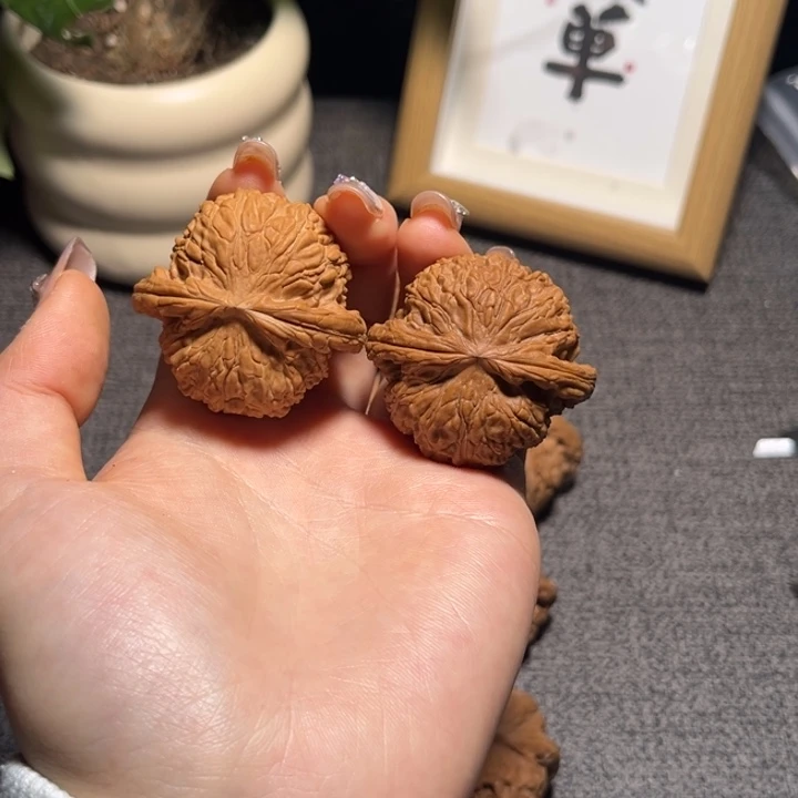 吊坠文玩核桃球白43