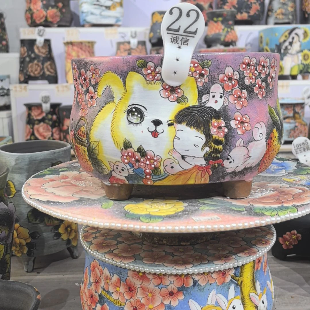 花盆红泥景德镇花盆