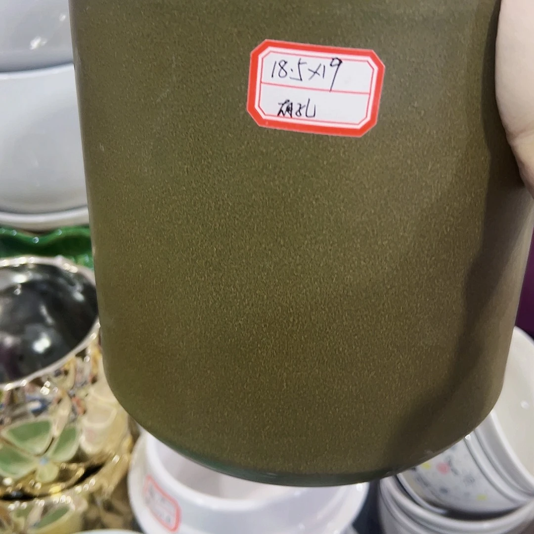 有孔外贸尾单陶瓷花盆凑单10米包邮