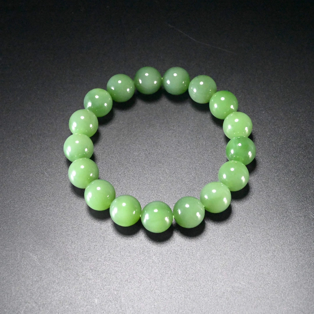 lot8861 和田玉碧玉手串/保利