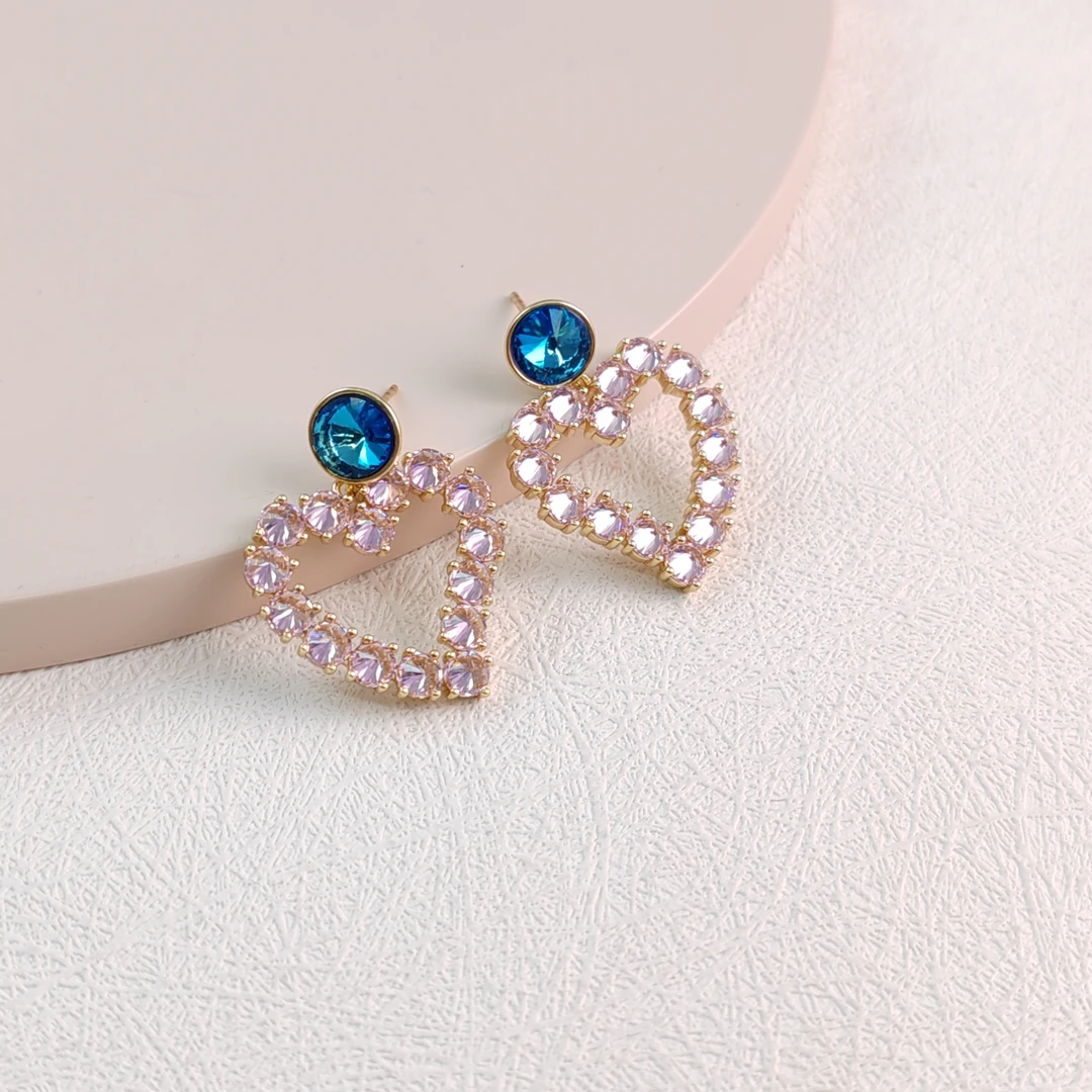 XUPING/旭平首饰 合金合成锆石耳饰 【潘生福利】新年 X000982826