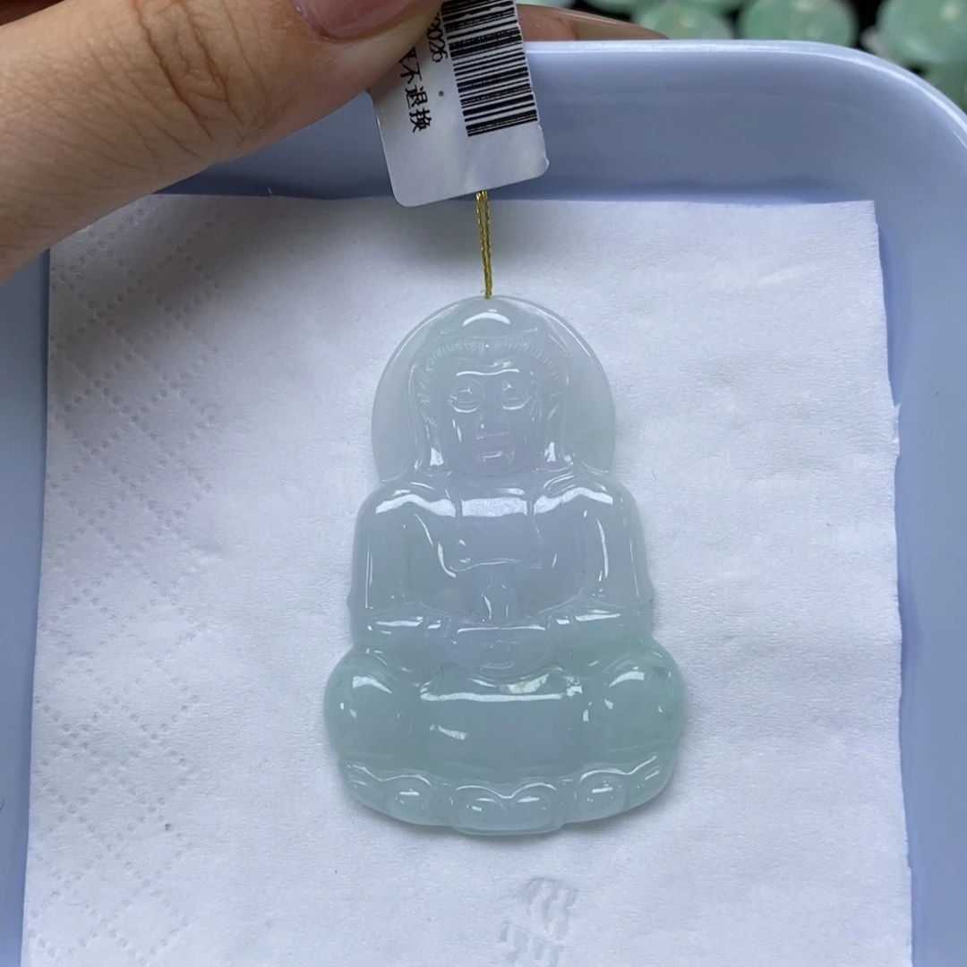 颈饰未镶嵌翡翠观音