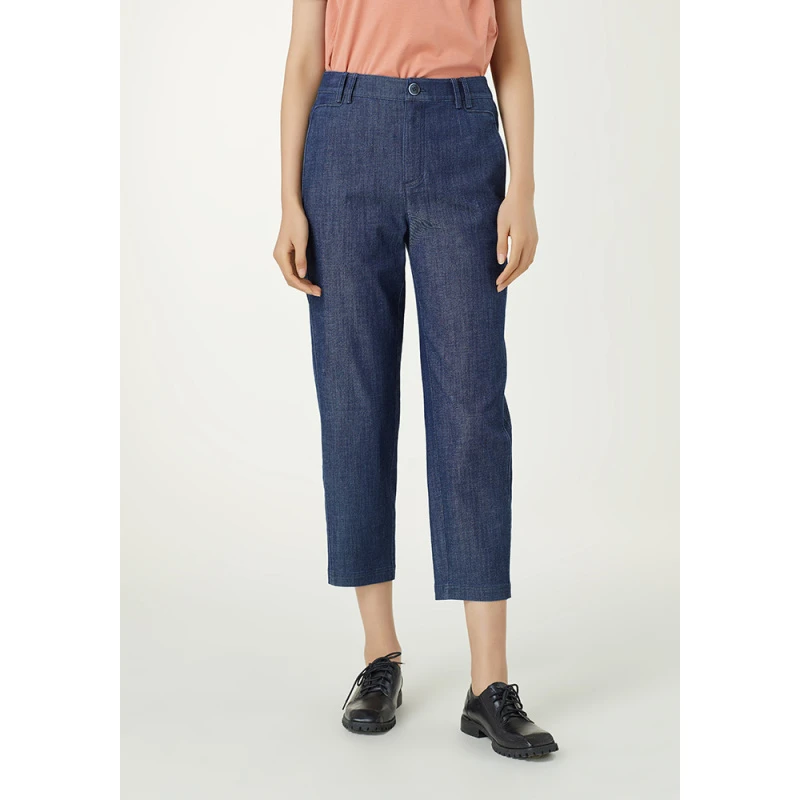 啦娜菲LANAFAY夏款牛仔小脚裤2X227时尚高腰