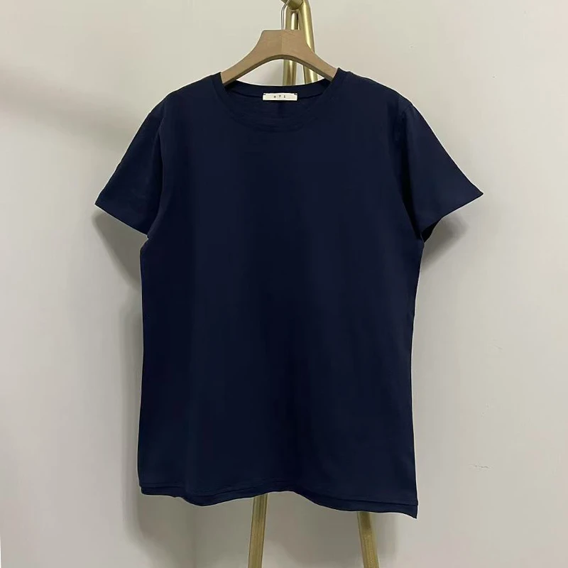圆领短袖时尚女士纯色柔软舒适优质棉休闲T恤DD-28