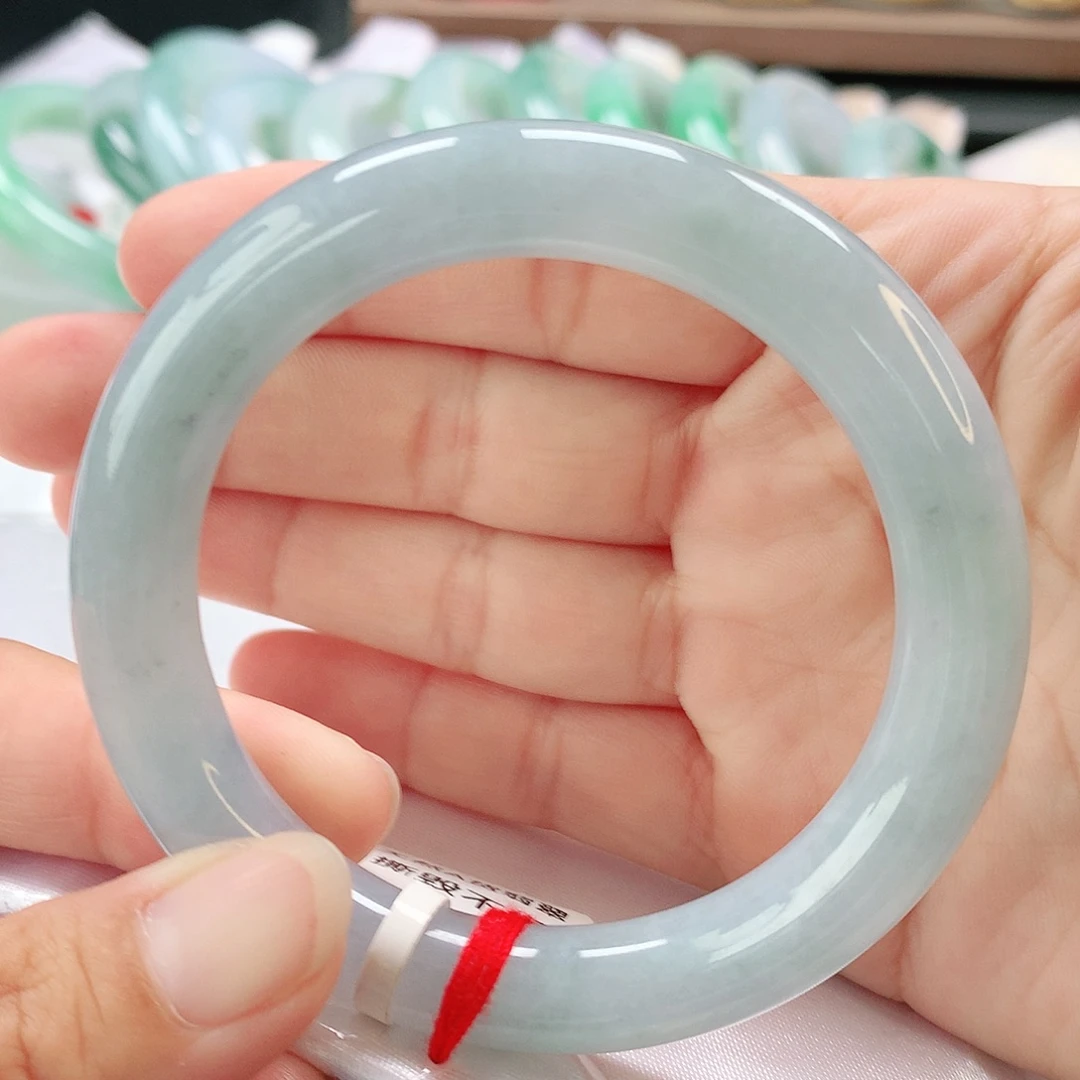 翡翠未镶嵌手镯54圆