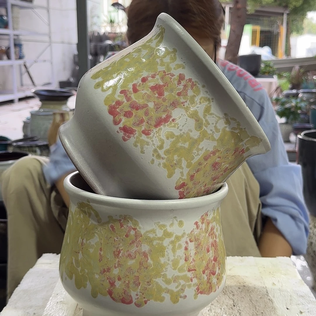 紫砂花盆尺寸19@19