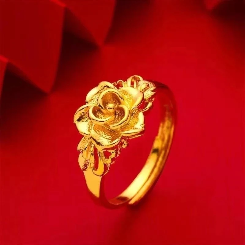 铜合金戒指 【珍品甄选】玫瑰花戒指（D1）