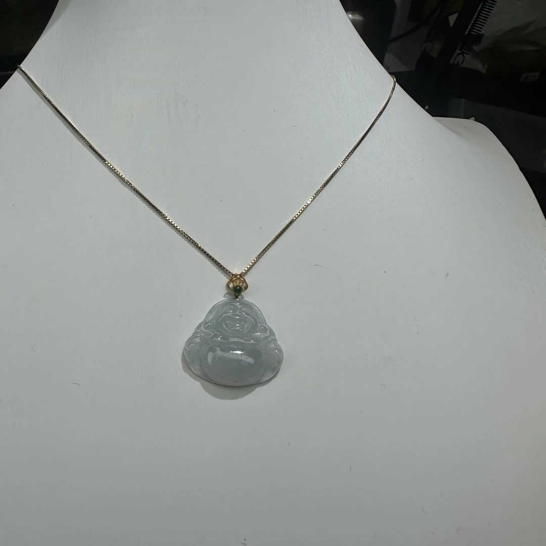 18 k金高冰佛公多样性发期中一件