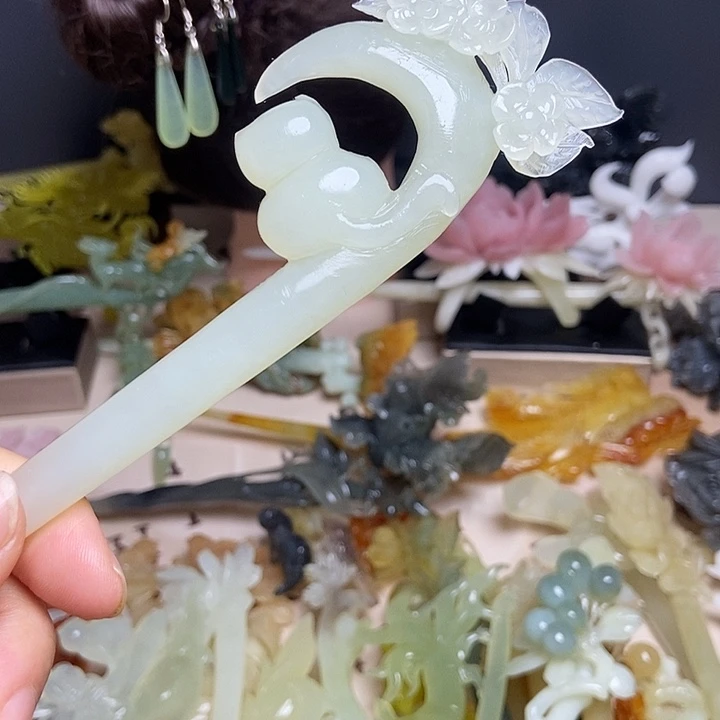 Y***友岫玉未镶嵌发簪发簪