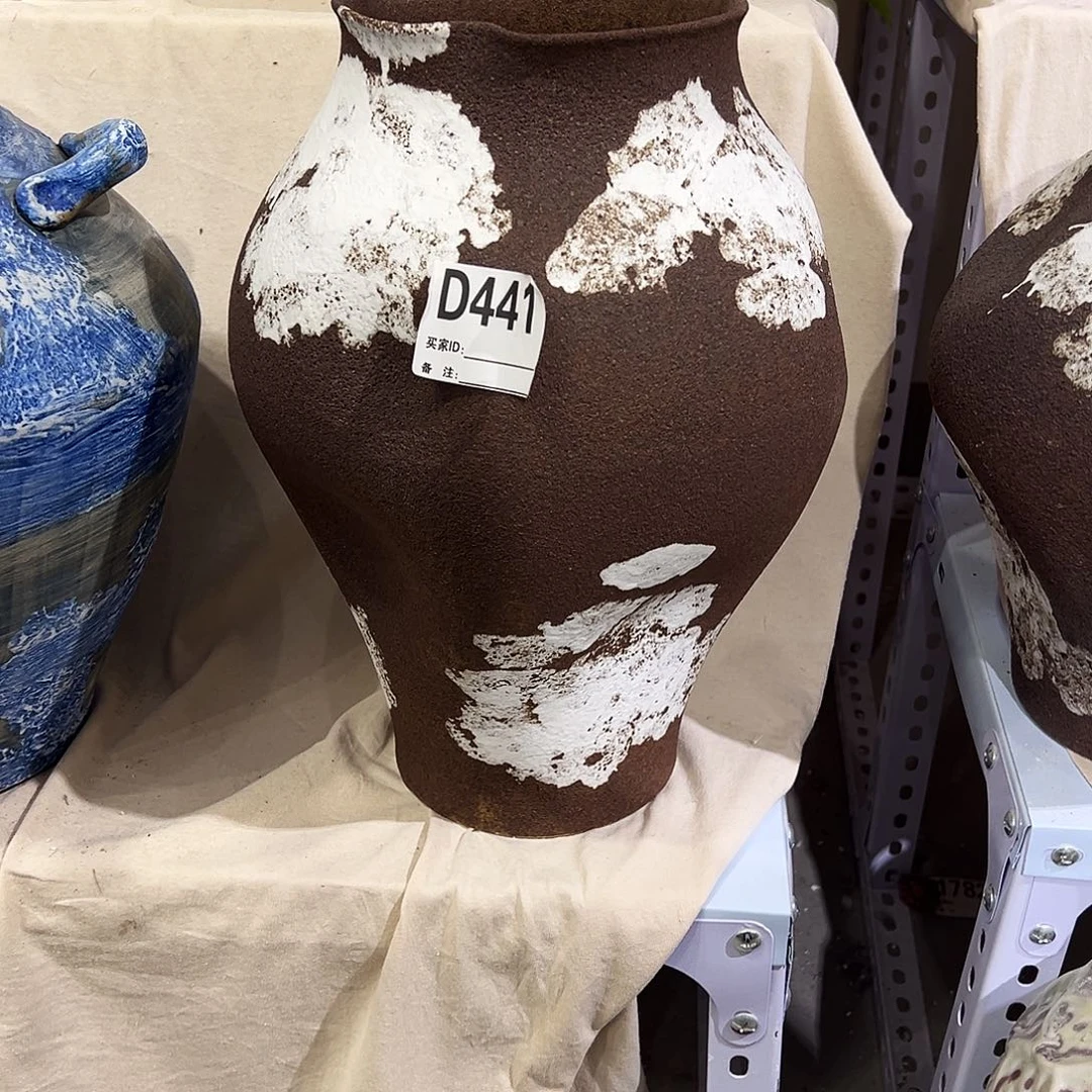 瓶D441高35口12陶瓷花瓶无孔