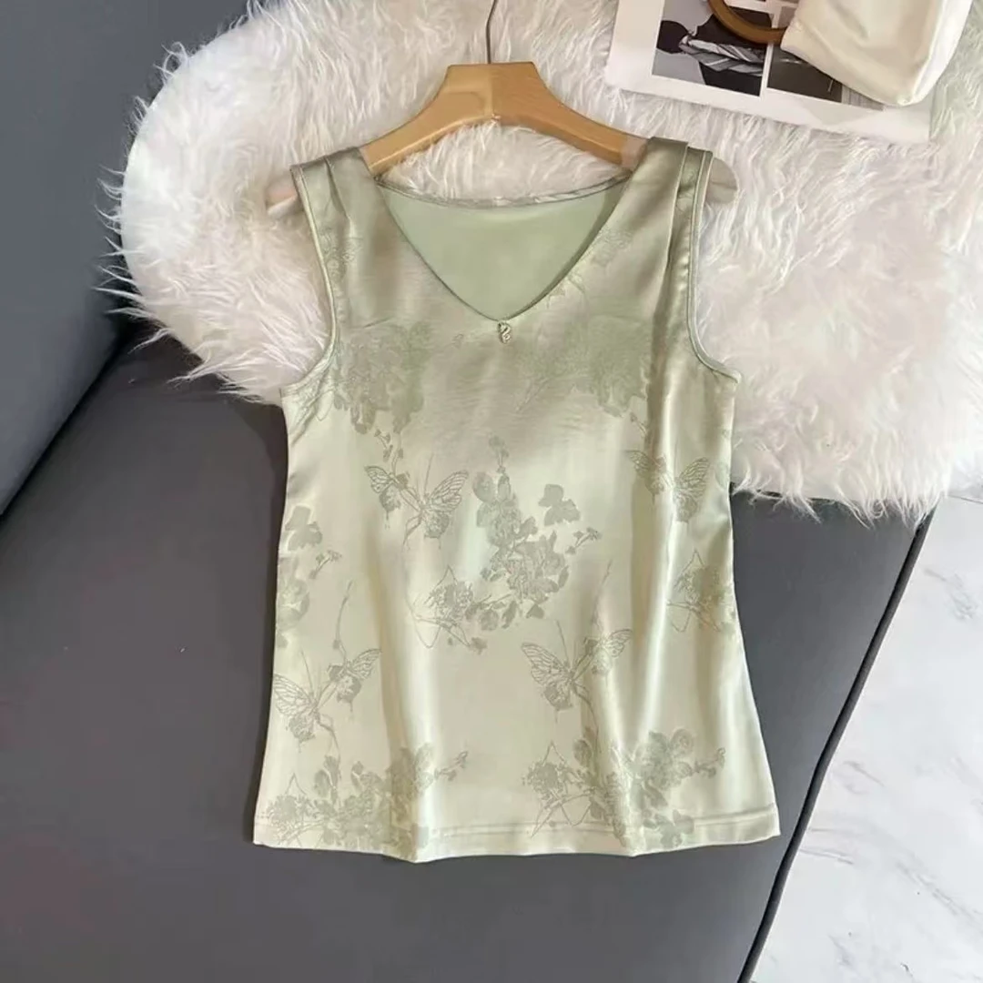 2025新中式提花内搭舒适百搭背心2025B5071-园园蒂莎仓
