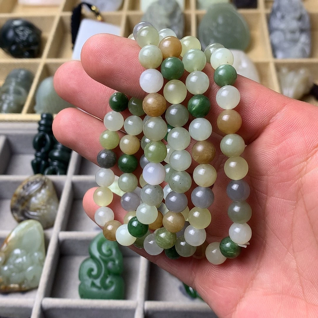和田玉未镶嵌手串