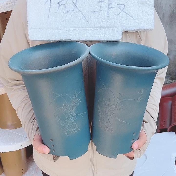 宜兴紫砂精品花盆