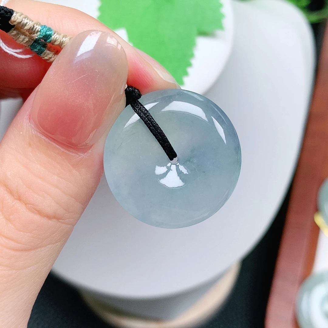 翡翠未镶嵌颈饰平安25-5.8