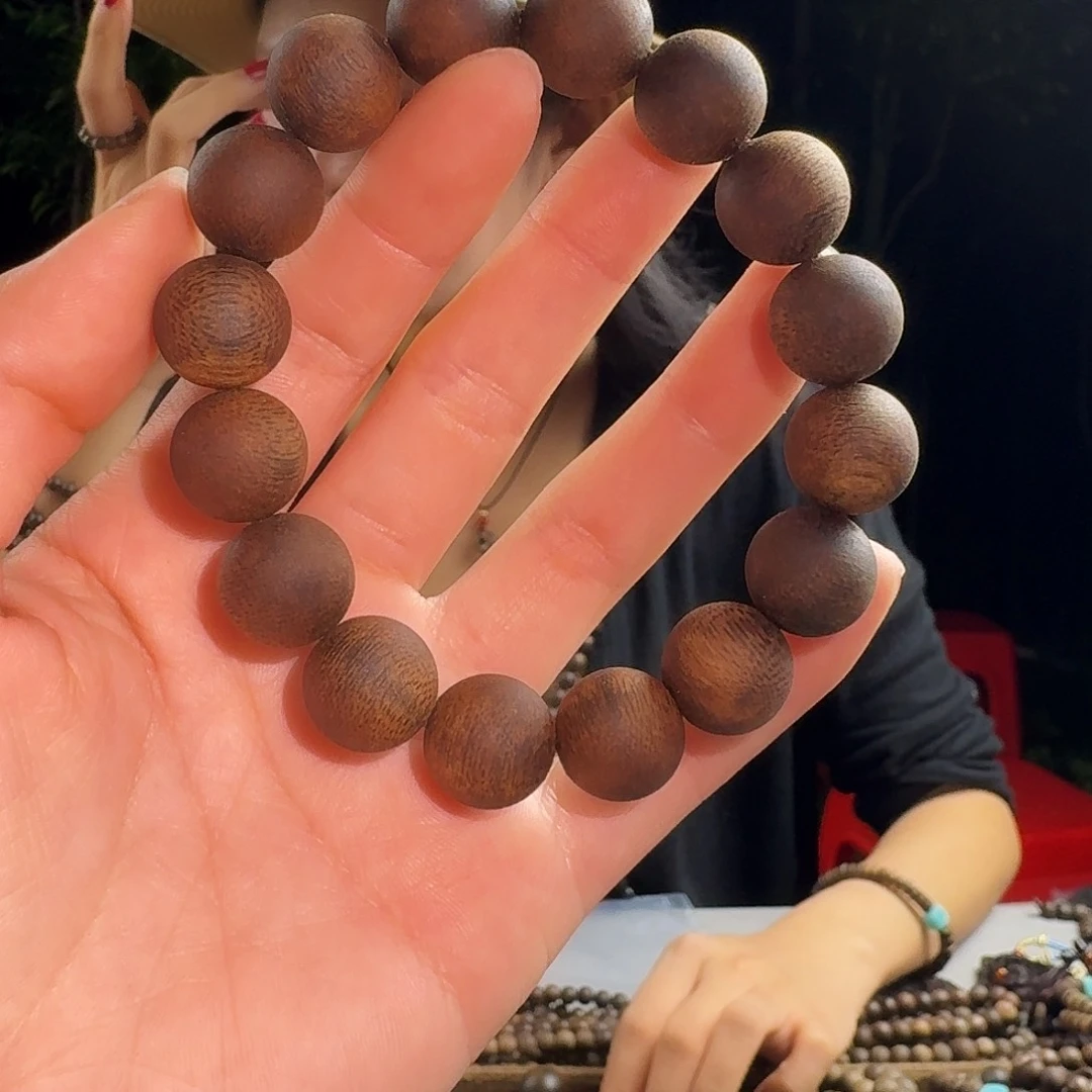 沉香香囊沉香白棋楠圆珠单圈卡14发一沉水级