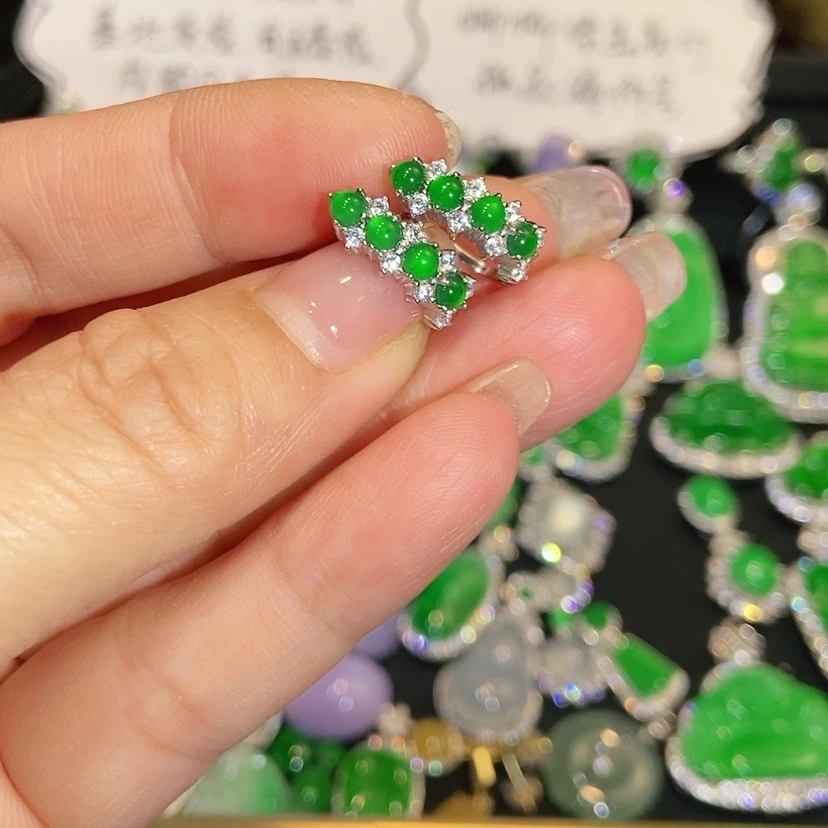 【闪购商品】未镶嵌翡翠耳饰天然翡翠