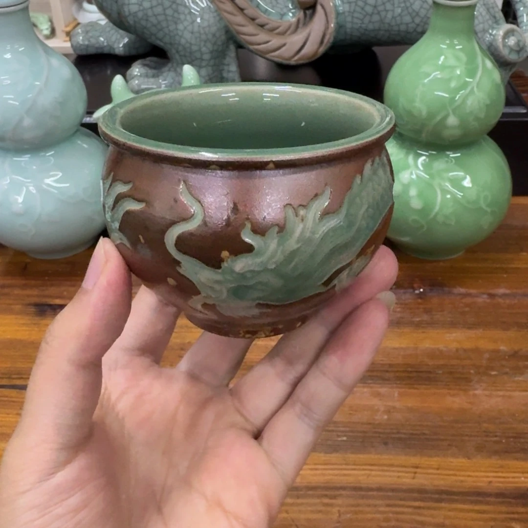 龙泉青瓷茶具微瑕6951