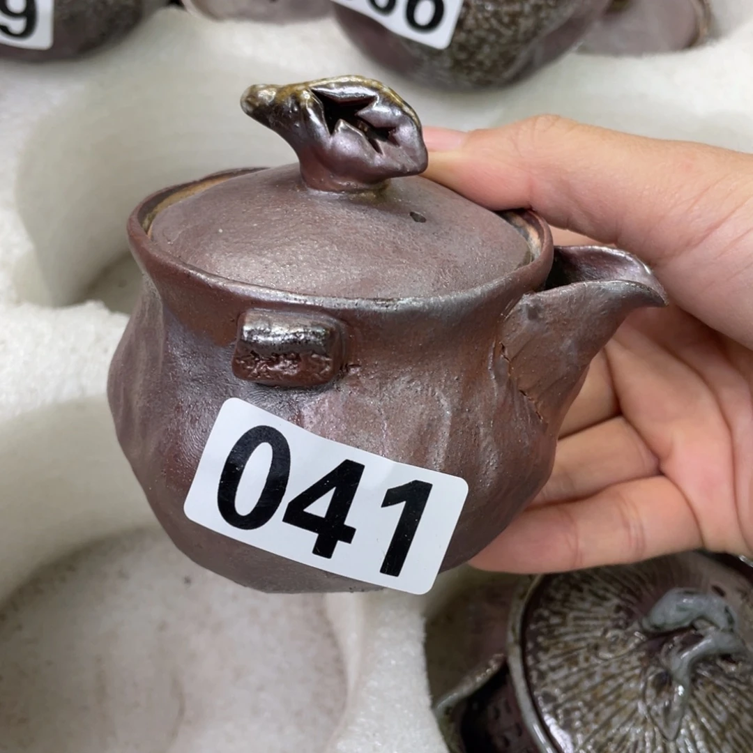 陶纯手工柴烧茶壶茶具瑕瑕