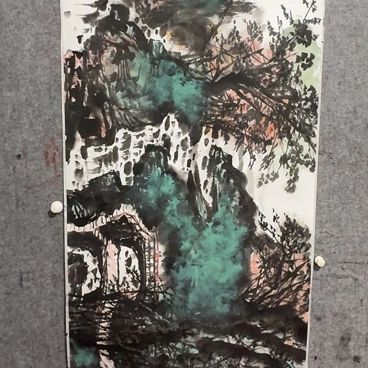 国画国画作品多次参加国内外66668888