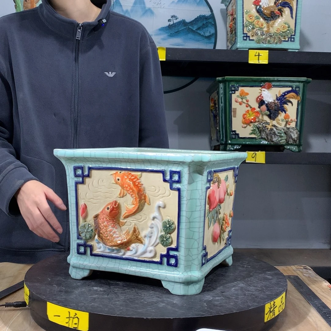 汉****行高温烧制石湾盆不退换