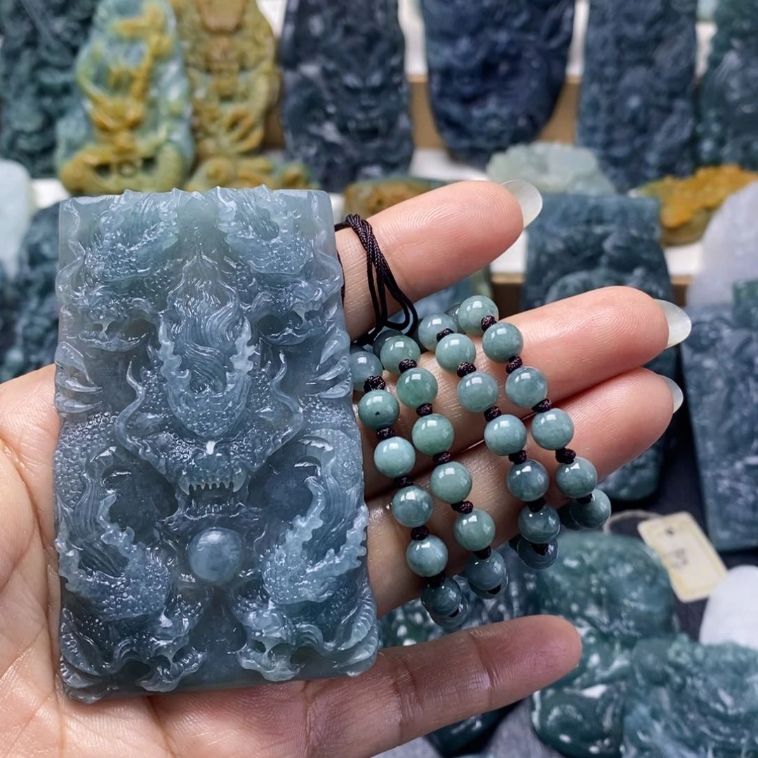 未镶嵌定制翡翠青****厂翡翠