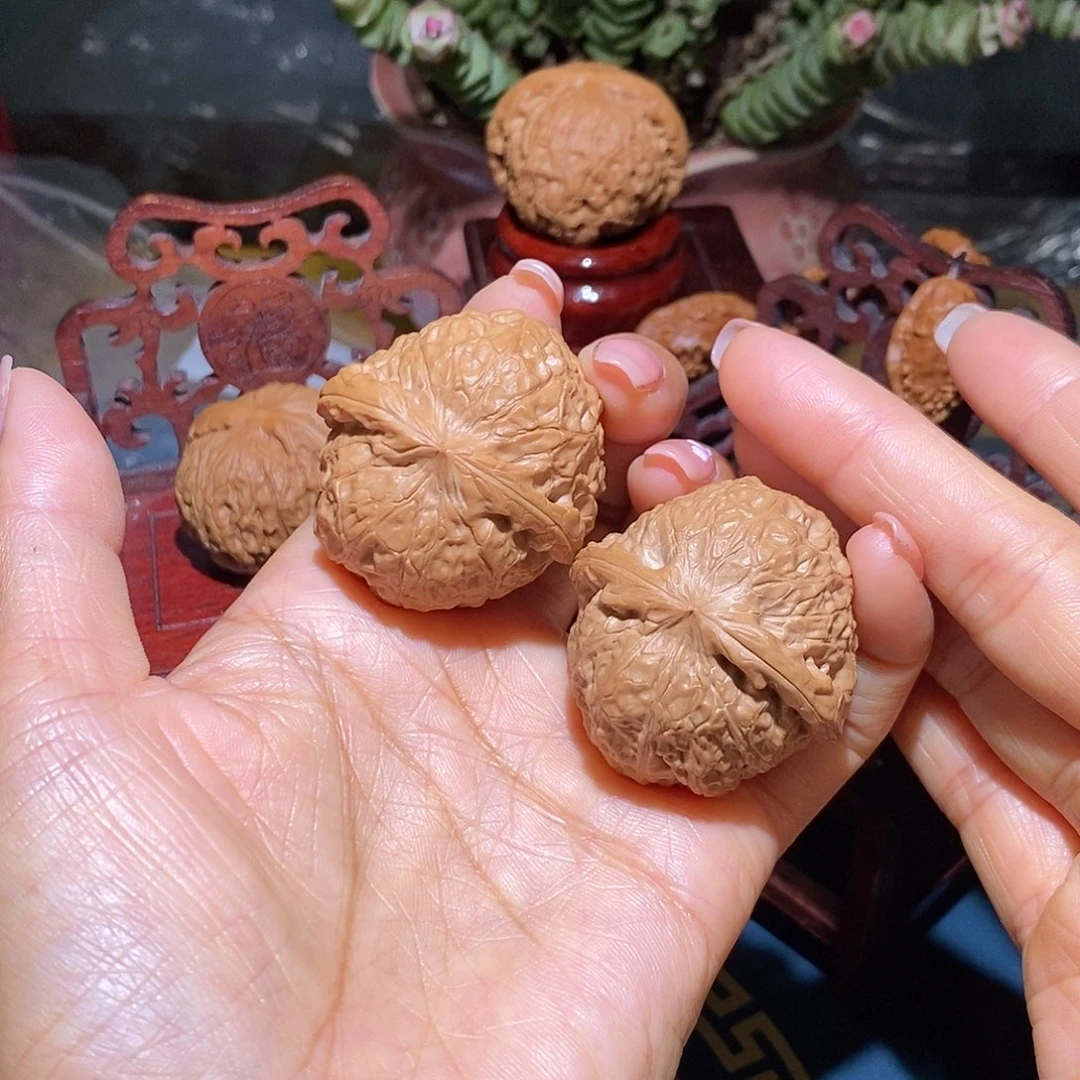 文玩核桃把件40南瓜墩