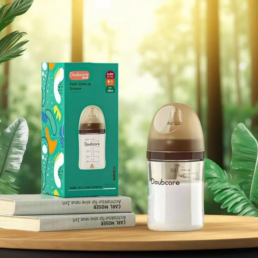 DOUBCARE/加倍爱加倍爱新生儿宽口径防胀气硅胶奶嘴晶钻玻璃