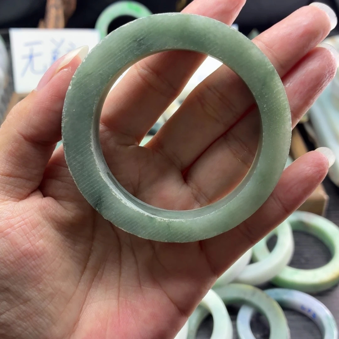定制翡翠未镶嵌缅甸翡翠A货手镯毛胚定制