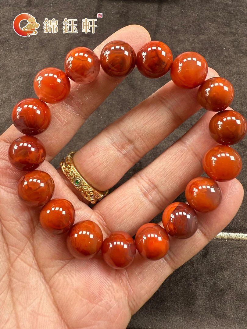 A80锦钰轩南红原矿无胶-川料双色料12+