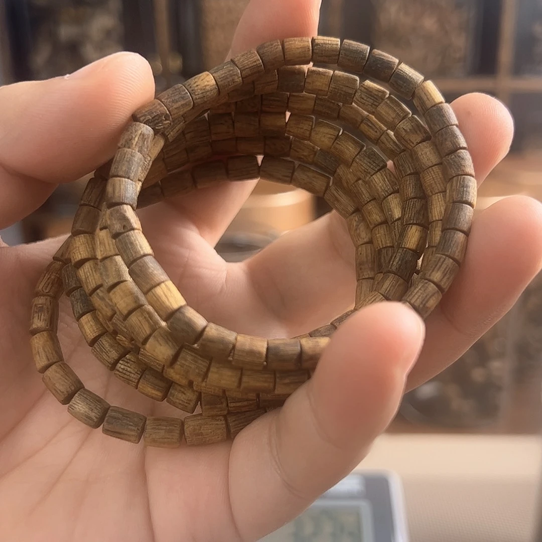 沉香手串桶珠单圈多样性发一条