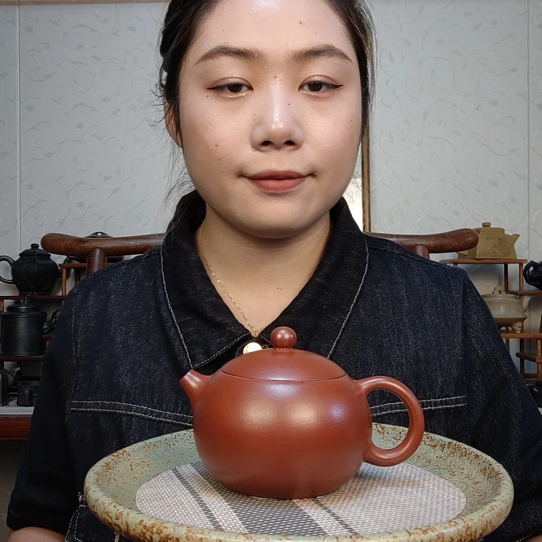 茶壶朱泥西施大红袍210毫升
