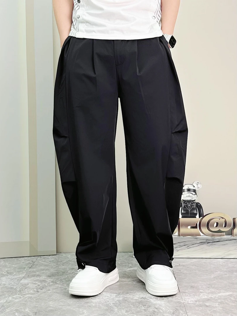 2025春夏新品潮牌欧货轻奢阔腿男士休闲休闲长裤