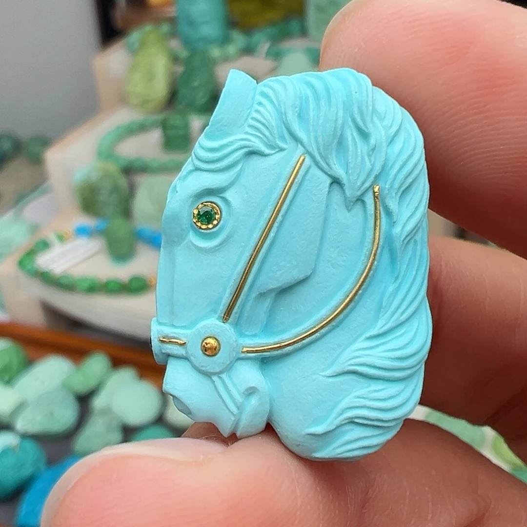 绿松石未镶嵌主播万珍