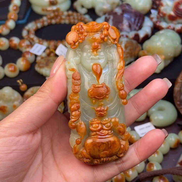 岫岩河磨玉（透闪石质玉）未镶嵌把件