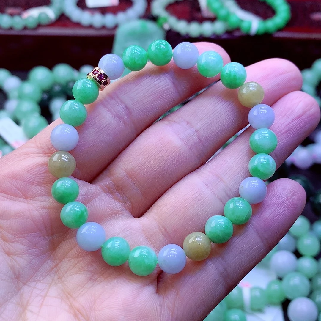 翡翠未镶嵌毛衣链