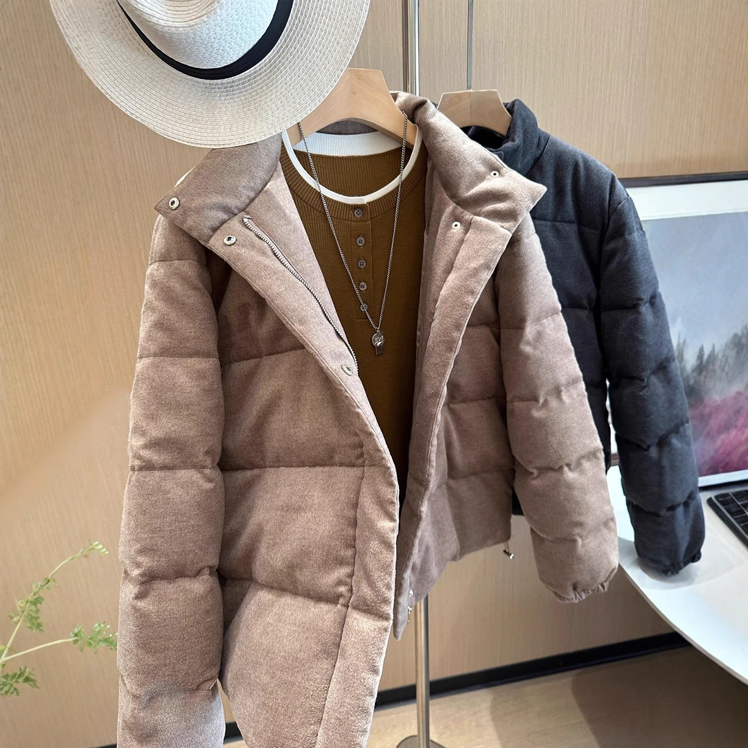 DUCURNO立领羽绒服女冬季2025新款休闲气质加厚保暖百搭短款外套