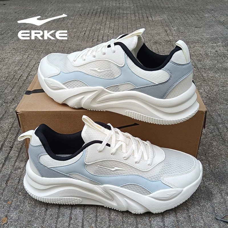erke/鸿星尔克桀骜3男鞋夏季透气运动鞋潮流休闲跑鞋单网轻跑鞋