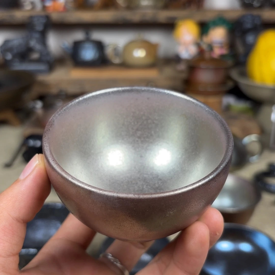 建水紫陶柴烧失圆120cc