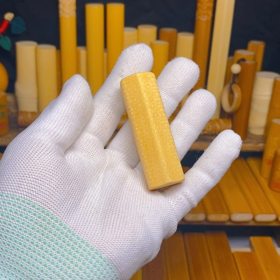 实心玉竹文玩手把件